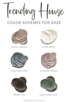 some different shades of paint that are in the same color scheme for each one, including gray