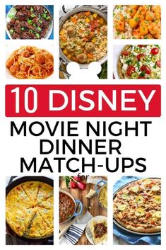 the top ten disney movie night dinner matchups