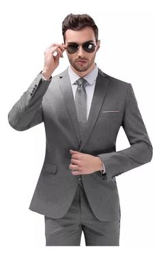 Terno Slim Masc. Cinza Chumbo- Paletó + Calça+ Frete+ Brin Terno Slim Fit, Terno Slim, Dress Codes, Mlb, Suit Jacket, Slim Fit, Blazer, Magazine, Celebrities