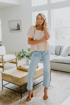 Our Cable Knit Square Neck Top is a gorgeous new top for Spring and Summer! Made with cable knit material, this soft top is a perfect blouse to dress up or down! The puff sleeves are our favorite part of this beautiful top! Avaialable in a beautiful cream tone in the following sizes for women: Small Medium Large Chic Knit Top For Brunch, Spring Puff Sleeve Knit Top, Feminine Puff Sleeve Top For Fall, Casual Beige Puff Sleeve Top For Fall, Chic Puff Sleeve Top For Casual Gatherings, Feminine Knit Top For Day Out, Casual Textured Knit Top With Puff Sleeves, Casual Textured Knit Puff Sleeve Tops, Trendy Textured Knit Top With Puff Sleeves