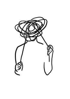 a black and white drawing of a person holding a frisbee in his hand