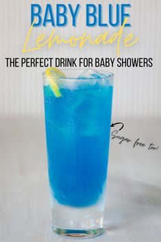 the perfect drink for baby shower is blue