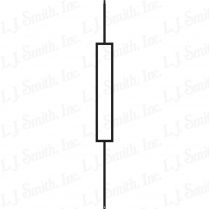 a black and white drawing of a tall pole with two poles on each side, in the