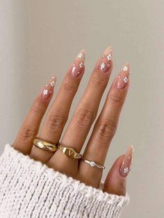 Pink Stiletto Nails, Nails Yellow, Nagel Tips, Colorful Nails, Fake Nails With Glue, Nail Swag, Neutral Nails, Classy Nails, Floral Nails