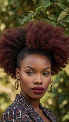 Looking to add some flair to your curls? The Gorgeous Red Highlights on Curls are a stunning way to enhance your natural texture while adding a pop of color. Click for tips on achieving this vibrant look! #RedHighlightsOnCurls #HairTrends #CurlyHair #BlackWomenHair #HairInspo #VibrantCurls Copper And Pink, Red Highlights, Boho Hairstyles