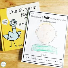 two children's books about the pigeon and how to get on their first day