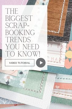 the biggest scrap - booking trend you need to know video tutor for beginners