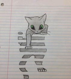 a drawing of a cat sitting on top of a stack of books with the letter c