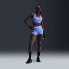 The Nike Pro Shorts are made with stretchy, sleek and supportive fabric that wicks sweat to help you stay dry and comfortable during your workout. This product is made with at least 50% recycled polyester fibers. Nike Pro Women, Nike Pro Shorts, Women Lifestyle, Nike Pros, Wicks, Polyester Spandex, Sleek, Nike, Lifestyle