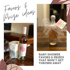 10+ Baby Shower Favors And Prize Ideas Baby Shower Door Prizes, Easy Baby Shower Favors, Easy Baby Shower, Prize Ideas, Twinkle Twinkle Baby Shower, Cheap Favors, Door Prizes, Simple Baby Shower