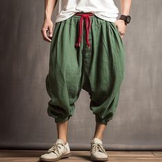 Season:Spring  Summer; Fabric:Linen / Cotton Blend; Gender:Men's; Style:Fashion,Casual; Occasion:Outdoor,Going out,Daily; Fit Type:Regular Fit; Function:Comfort,Soft,Breathable; Waistline:Mid Waist; Pattern:Plain; Design:Drop Crotch,Elastic Waist,Drawstring; Pants Type:Summer Pants,Linen Pants,Trousers,Bloomers; Front page:FF; Listing Date:07/26/2023; Hips:; Length:; Waist: Mens Linen Pants, Drop Crotch Pants, Cotton Linen Pants, Mens Linen, Summer Pants, Type Of Pants, Fashion Mode, Pants Trousers, Linen Pants