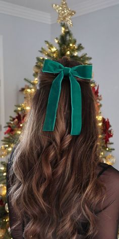 Velvet Hair Bow, Holiday Hair Bows, Classic Hair, Bow Barrette, Summer Haircuts, Holiday Hair, Christmas Hair Bows, Bow Christmas