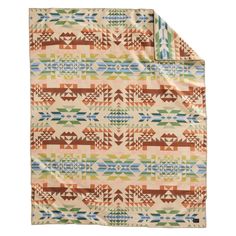 Pendleton Opal Springs Wool Blanket Twin Front Pendleton Blanket, Natural Spring, Pendleton Woolen Mills, Twin Blanket, Western Decor, Double Bed, The Movement, Cotton Blankets, Positano