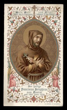 St Francisco, 4 October, St Francis Of Assisi, Catholic Family, Vintage Borders, Jesus Faith, Faith Prayer