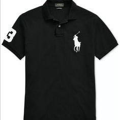 Ribbed Polo Collar Short Sleeves With Ribbed Armbands Signature Embroidered Big Pony At The Left Chest Sleeve Hugs The Bicep Tailored Through The Waist Tennis Tail Two-Button Placket Size & Fit Custom Slim Fit: A Trim Silhouette In Between Polo Ralph Lauren's Classic Fit And Slim Fit Polo Shirts Also Come In Slim Fit (Approx. 1-1/2" Trimmer At The Chest And 1/2" Shorter At The Body) And Classic Fit (Approx. 1-1/2" Wider At The Chest And 1-1/2" Longer At The Body) Size Medium Has An Aprox. 27" Fr Neon Yellow Shorts, Polo Shirt Outfits, Yellow Polo Shirt, Slim Fit Polo Shirts, Black Polo Shirt, Slim Fit Polo, Ralph Lauren Polo Shirts, Striped Polo Shirt, Long Sleeve Polo