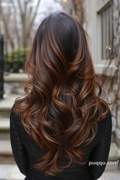 Brown Hair Color With Blonde Highlights, Hairstyle Girl, Red Highlights, Balayage Brunette, Brown Hair With Highlights, Pretty Hair, Hair Inspo Color, Hair Color Trends