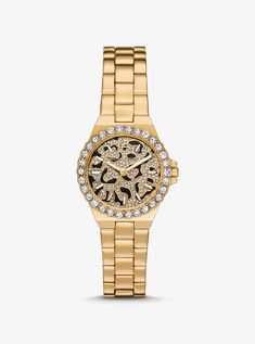 Feminine Inspiration, Mk Watch, Everyday Look, Time Piece, Animal Print, Personal Style, Gold Tones, Water Resistant, Gift Ideas