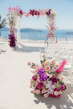 This wedding is a gorgeous pink dream.

Planner: @jpdestinationweddings 
Photo: @ispiru 
Flowers: @amelasantoriniflowers 
Video: @magic_videography 
Venue: @lecielsantorini 
Celebrant: @santoriniweddingcelebrant
Muah: @makeup.santorini.renia / @mariannanomikou 
Dress: @littlelondonbrides 
Bride: @kharyshewins 
Groom: @martynhewins Wedding Story, Our Wedding Day, Wedding Blog