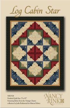 the log cabin star quilt pattern