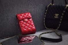 Elevate your everyday essentials with the exquisite Chanel Luxury Phone Pouch Handbag, a seamless blend of opulence, functionality, and style. Designed with the utmost attention to detail, this handbag embodies Chanel's iconic design ethos, making it the perfect small crossbody phone purse. Crafted from sumptuous leather, this handbag features Chanel's classic quilted design and iconic interlocking CC logo adorning the front. Its sleek silhouette and adjustable chain strap ensure effortless styl Crossbody Phone Purse, Crossbody Phone Bag, Chanel Crossbody, Luxury Phone Case, Bag Elegant, Phone Purse, Phone Pouch, Chic Accessories, Small Crossbody