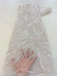 This high quality Fabric is measured in 5 Yards With Embroidered Beading and Sequin. It is soft, very delicate and beautiful. This high Quality Fabric is made with Fashion embroidered rhinestones can be used in making party wedding dresses, skirts, shawls, scarves and other other fashion apparels as you would like. Size : Length : 5 yards (180 inch). Width: 50 inch (Please allow slight deviation for the measurement data ,±1 inch) Material: 100% Polyester, Tulle Lace Fabric, Eco-Friendly embroide Color Verde Claro, Beaded Lace Fabric, Brown Wedding, Color Lila, African Lace, Wedding Fabric, Fabric Beads, Sequin Beading, Tulle Fabric