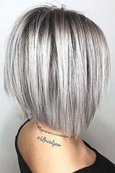 Medium Length Hairstyles, Gray Hair Highlights, Blonde Hair Shades, Hair Shades, Haircuts For Fine Hair, Medium Length Hair Cuts