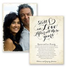 a wedding card with the words, save in love and an image of a couple