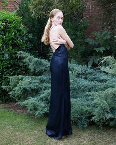 The Ebba Dress in Midnight Blue - INGA-LENA