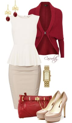 Fashion Worship | Women apparel from fashion designers and fashion design schools | Page 2 White Peplum Tops, Chique Outfits, White Peplum, Outfit Chic, Professional Attire, Business Outfit, Komplette Outfits, Stitch Fix Style, Business Attire