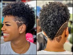 African American Mohawk Hairstyles, V Taper Haircut Women, Short Afro Mohawk, Black Women Mohawk Shaved Sides, Mohawk Haircut For Black Women, Short Hair Styles Shaved Sides, Heart Shaved Hair Design, Tapered Mohawk Natural Hair Black Women, Mohawk On Natural Hair Black Women