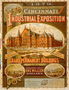 an old advertisement for the industrial exposition