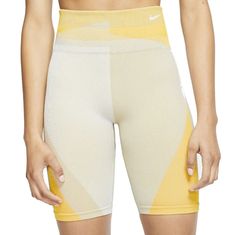 New With Tags Grey And Yellows Colors Seamless Stretchy Waist 11.5" Length 16" Inseam 8" Size Small Yellow Sports Biker Shorts With Built-in Shorts, Sporty Yellow Seamless Activewear, Sporty Seamless Yellow Activewear, Yellow Seamless Sporty Activewear, Yellow Seamless Activewear For Gym, Yellow Seamless Activewear For Workout, Yellow Seamless Athleisure Activewear, Nike Yellow Workout Shorts, Yellow Compression Sports Bottoms