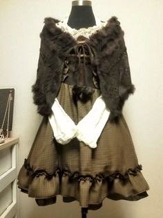 Brown Tights, Mori Style, Dark Mori, Kei Fashion, Mori Fashion, Mori Girl Fashion, 일본 패션, Forest Girl, Mori Kei