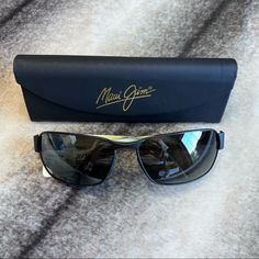 Maui Jim Black Coral Polarized Rectangle Sunglasses Nwt Msrp $320 Brand New Never Worn With Folding Case And Cloth Frame: Matte Black Lens: Neutral Grey - Offers The Highest Available Light Reduction For The Richest Colors And Sharpest Contrast. Lens Material: Superthin Glass - Provides The Absolute Crispest Optics Available. 20% To 32% Thinner And Lighter Than Standard Glass, It Offers The Best Scratch And Solvent Resistance. Sku: 249-2m Accepting Offers Modern Rectangular Sunglasses For Formal Occasions, Chic Rectangular Sunglasses For Travel, Elegant Rectangular Sunglasses With Mirrored Lenses, Elegant Rectangular Anti-reflective Sunglasses, Rectangular Polarized Sunglasses For Travel, Classic Leather Sunglasses With Gradient Lenses, Sleek Rectangular Sunglasses With Polarized Lenses, Sleek Rectangular Polarized Sunglasses, Matte Black Sleek Rectangular Sunglasses