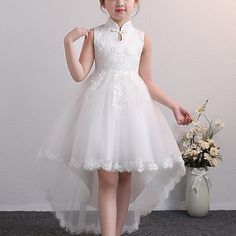 Season:Summer,Spring; Fabric:Polyester; Sleeve Length:Sleeveless; Dress Length:Knee-length; Look After Me:Hand wash; Gender:Girls'; Style:Chinoiserie,Cute; Occasion:Pegeant,Special Occasion,Party; Kids Apparel:Dress; Age Group:Kids; Fit Type:Regular Fit; Pattern:Floral; Design:Lace up; Age:3-12 Years; Bust:; Length:; Waist: Chinoiserie Dress, Cheap Flower Girl Dresses, Cheap Party Dresses, Cheap Dresses Casual, Girls Dresses Online, Party Dresses Online, Dresses Spring, Graphic Dress, Girls Dresses Summer