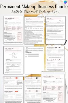 Makeup Template, Eyeliner Lips, Beauty Branding, Semi Permanent Makeup, Consent Forms, Permanent Makeup, Makeup Eyeliner, Microblading