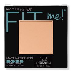 Fit Me Matte + Poreless Powder - FIT ME MAT + PORELESS PWDR CREAMY BEIGEBenefitsInstantly mattifies skin and minimizes shineEvens and perfects complexion for a poreless and flawless lookLightweight and breathable, it provides 12 hour wear that stays color trueFeaturesPerlite Mineral technology absorbs oil to mattify skinThe formula is dermatologist testedNon-comedogenicAllergy tested and suitable for sensitive skin - Fit Me Matte + Poreless Powder Maybelline Powder, Powder Maybelline, Maybelline Fit Me Powder, Fit Me Powder, Maybelline Cosmetics, Fit Me Matte And Poreless, New York Fits, Perfect Complexion, Matte Powder