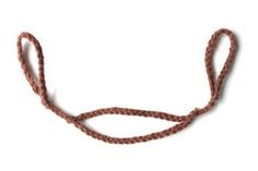 a brown rope with a knot on it