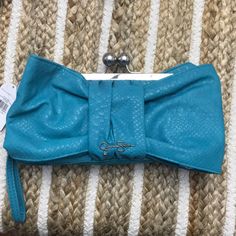 Jessica Simpson Large Turquoise Wristlet/Clutch, Never Used New With Tags Chic Spring Wallets, Chic Blue Clutch With Adjustable Strap, Chic Blue Handheld Clutch, Chic Blue Rectangular Wallet, Blue Clutch For Summer, Summer Blue Clutch, Elegant Blue Pouch Wristlet, Trendy Blue Wristlet For Daily Use, Blue Purse