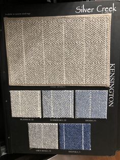 the silver creek color scheme is displayed on display