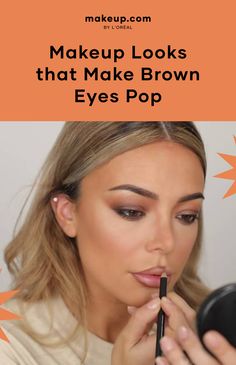 We have your guide to making brown eyes pop! Continue to the article for our product recommendations straight from the beauty experts. #browneyes #browneyemakeup #eyemakeuptutorial #eyeshadow Eye Makeup Tutorial For Brown Eyes, Best Eyeshadow For Brown Eyes Over 50, How To Make Brown Eyes Pop, Makeup Tutorial For Brown Eyes, Make Brown Eyes Pop, Denitslava Makeup, Best Eyeshadow For Brown Eyes, Smoky Eye Easy, Winter Eye Makeup