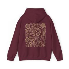 Brown Hoodie | Floral Hoodie | Shop Now | Sisterly Gifts Brown Cotton Hoodie For Spring, Cotton Hoodie With Floral Print For Fall, Long Sleeve Floral Print Hoodie For Fall, Fall Floral Print Hooded Hoodie, Winter Floral Print Cotton Hoodie, Brown Drawstring Hood Sweatshirt For Spring, Brown Hoodie Sweatshirt For Spring, Winter Floral Print Hoodie Sweatshirt, Brown Hoodie Outfit