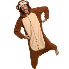 a man dressed in a monkey costume