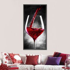 Red Wine Is Served Wall Art add the timeless appeal of wineries to your home. Bring the aroma and elegance of wine on your walls to make your decor charming than ever before. Pop Photography, Wine Frame, Maroon Red Color, Africa Art Design, Wine And Canvas, Wine Wall Art, Multi Panel Wall Art, Brown Home Decor, Red Home Decor