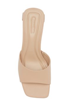 A squared-off toe and demi block heel balance a minimalist slide sandal that will complement your summer-ready wardrobe. 2 1/2" heel (size 8.5) Synthetic or textile upper/synthetic lining/rubber sole Imported Summer Ready, Sandal Women, Slide Sandals, Block Heels, Rubber Sole, Womens Sandals, Nordstrom, Sandals, Wardrobe