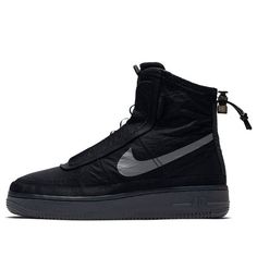 Nike Womens WMNS AF1 Shell Black BQ6096-001 Shell Aesthetic, Nike Air Force 1 High, Air Force 1 High, Women Lifestyle, Puma Fierce Sneaker, Nike Store, Black Sneakers, Nike Air Force 1, Sneakers Shoes