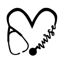 a stethoscope with the word nurse written in cursive writing on it