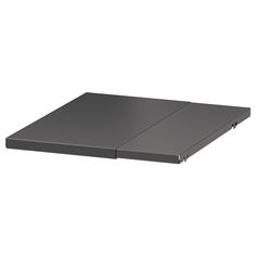 an image of a black shelf on white background