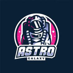 the astronaut logo for astro galaxy