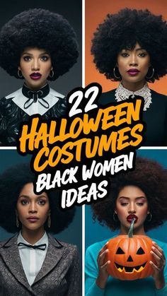 halloween costumes for black women with pumpkins